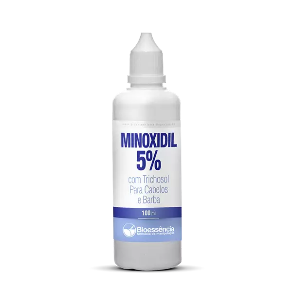 Minoxidil 5% com Trichosol Para Cabelos e Barba 100ml