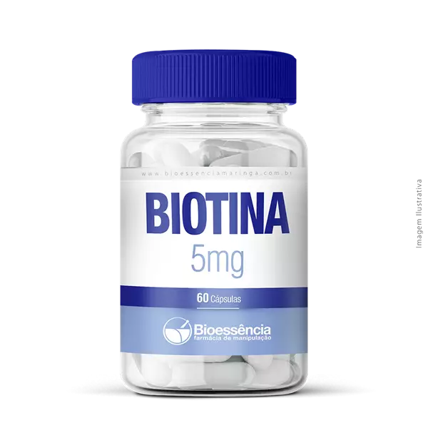 Biotina 5mg 60 Cápsulas