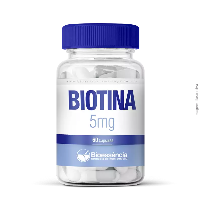 Biotina 5mg 60 Cápsulas