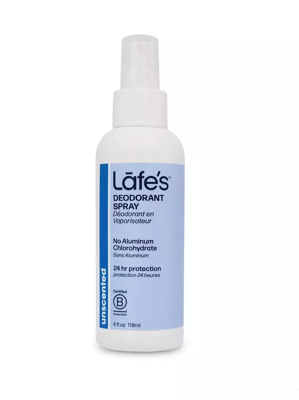 Desodorante Natural Spray Unscented 236ml - Lafes