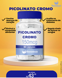 Picolinato Cromo 150mcg 60 cápsulas